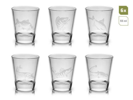 Delphin SHOTY set sklen�n�ch skleni�ek 6x55ml