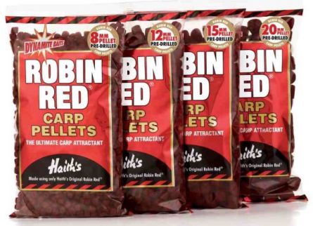 DB PELLETS PRE-DRILLED ROBIN RED 20mm