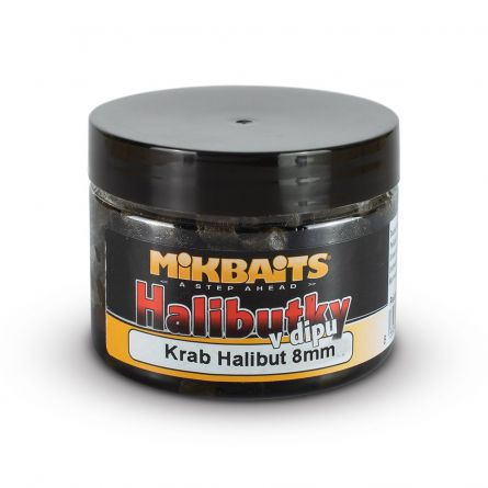 HALIBUTKY V DIPU 150ml 8mm Krab Halib